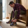 Baskets homme gris/noir synthétique - Confort urbain