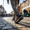 Baskets homme gris/noir synthétique - Confort urbain