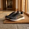 Baskets homme noir/marron synthétique - confort quotidien