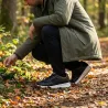 Baskets homme noir/marron synthétique - confort quotidien
