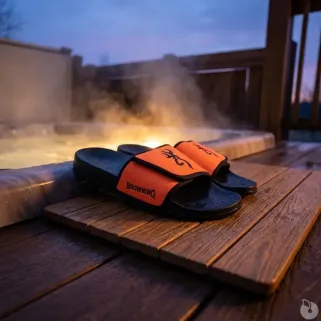 Sandales Browning Buckmark noir/orange - Confort outdoor