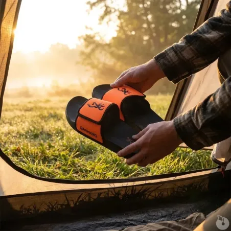 Sandales Browning Buckmark noir/orange - Confort outdoor