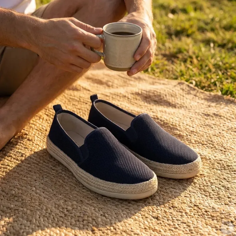 Espadrilles homme bleu marine - Confort estival