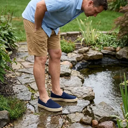 Espadrilles homme bleu marine - Confort estival