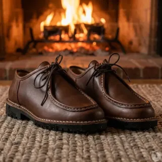 Bottes Maquignon cuir marron - Semelle caoutchouc 40-46