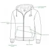 Sweat polaire zippé Treeland vert - Chasse & extérieur