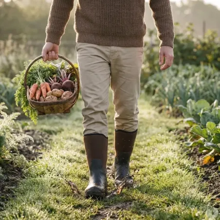 Bottes Clean Garden souples et imperméables marron 40-47
