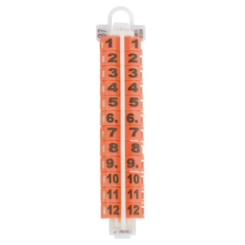 Bagues à clip laser orange pour volailles - RING4WINGS