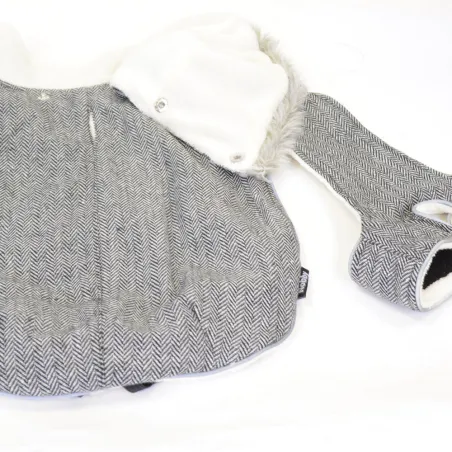 Doudoune Grisa gris pour chien - Chaud et ajustable