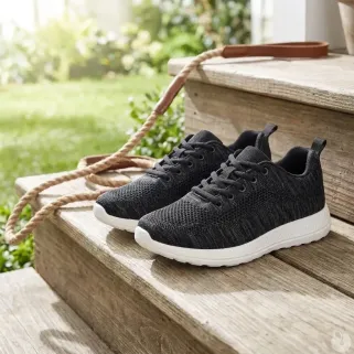 Baskets noires textile respirantes 37-42 pour éleveurs