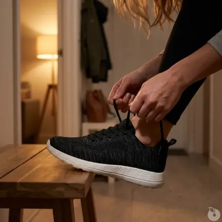 Baskets noires textile respirantes 37-42 pour éleveurs