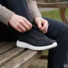 Baskets noires textile respirantes 37-42 pour éleveurs