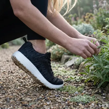 Baskets noires textile respirantes 37-42 pour éleveurs