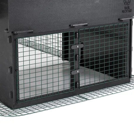 Enclos 2m pour poulailler surélevé 8-15 poules - Sécurité optimale