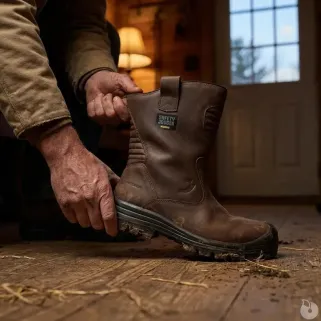 Bottes sécurité Mayon S3S Homme - Marron 50°C+