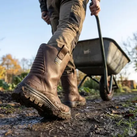 Bottes sécurité Mayon S3S Homme - Marron 50°C+
