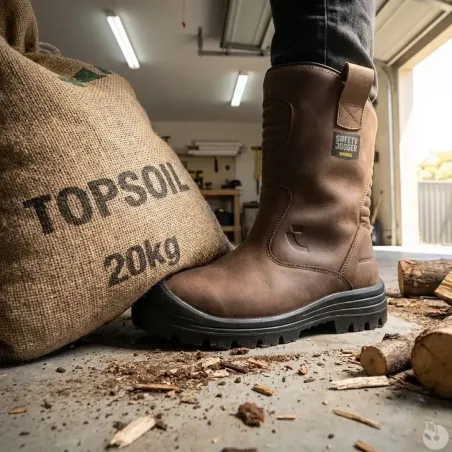 Bottes sécurité Mayon S3S Homme - Marron 50°C+