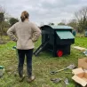 Enclos 2m pour poulailler surélevé 8-15 poules - Sécurité optimale