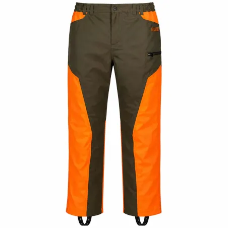 Pantalon traque imperméable Attila kaki/orange Verney-Carron