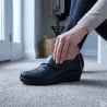Chaussures scratch noires PU - Confort et praticité outdoor
