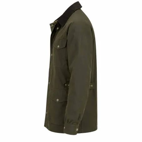 Veste cirée 1919 thermique coton vert kaki S à 3XL