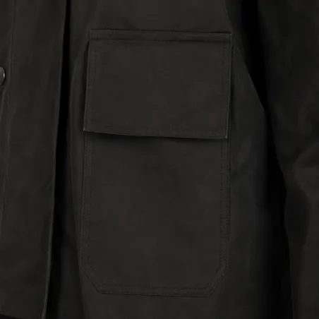 Manteau Walker & Hawkes Waxstock vert - Coton ciré