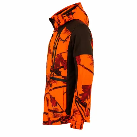 Veste chasse softshell SL TEX orange camo S-3XL