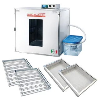 Couveuse évolutive 98 œufs + accessoires caille à poule