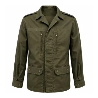 Veste treillis enfant 4 poches kaki - style militaire
