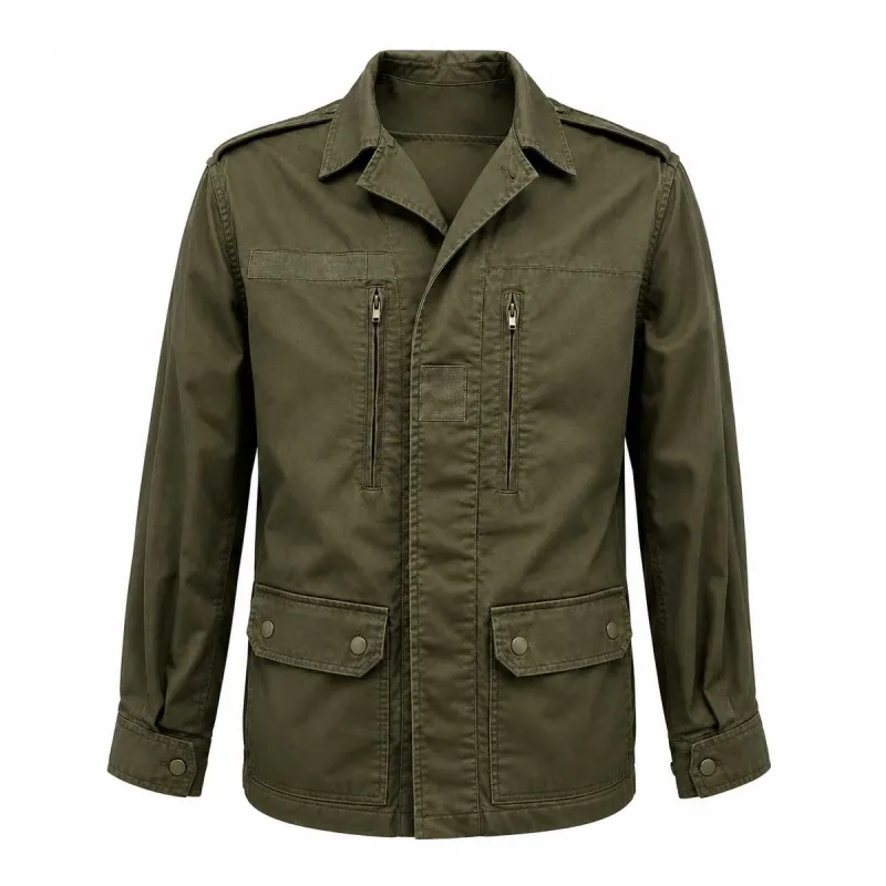 Veste treillis enfant 4 poches kaki - style militaire