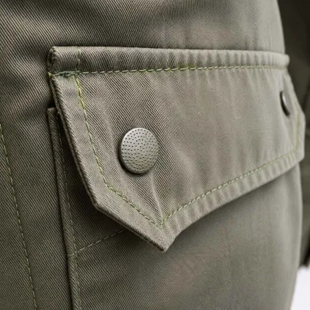 Veste treillis enfant 4 poches kaki - style militaire
