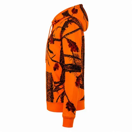 Sweat enfant fluo Treeland zippé polaire vert/orange