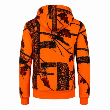 Sweat enfant fluo Treeland zippé polaire vert/orange