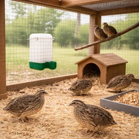 Abreuvoir cage 1L pour poussins, cailles et oiseaux Olba