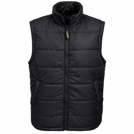 Veste matelassée sans manches col montant S à 3XL