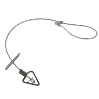 5 lacets inox pour piège Belisle - Capture renard efficace