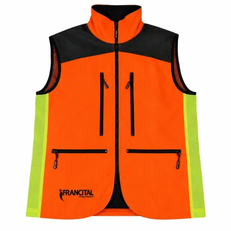 Gilet de traque Francital Atalante 7 poches zippées NF/ISO