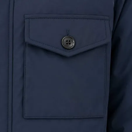 Parka réversible marron/bleu marine - Confort et style M à 2XL