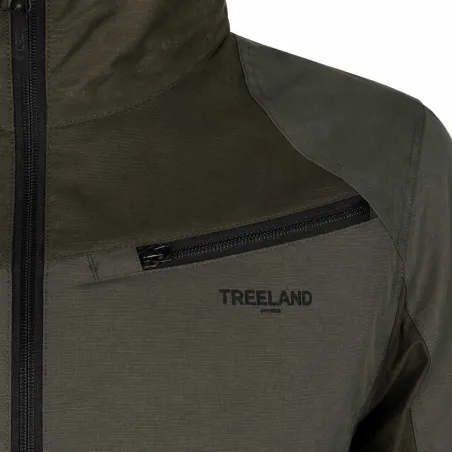 Veste Maquisard Treeland verte imperméable Ripstop