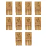 Lot de 10 tapettes à rats en bois 170x75 mm