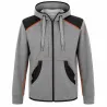 Blouson femme molletonné gris capuche 2 poches XS-2XL