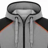 Blouson femme molletonné gris capuche 2 poches XS-2XL