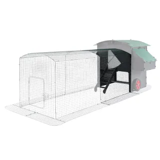 Extension 1m pour enclos poulailler 8-15 poules - Vert foncé