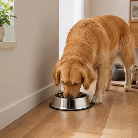 Gamelle inox chien 33,5 cm - 1,7L antidérapante et robuste