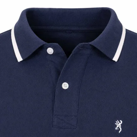 Polo Homme Browning® Ultra 79 - Bleu Coton Léger