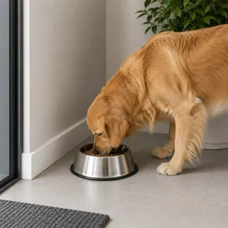 Lot de 2 gamelles inox 24 cm pour chiens - Antidérapantes