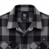 Chemise polaire homme Jeff Brandit® - Gris/noir manches longues
