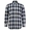 Chemise travail longue bleu Chevron L à 2XL - 100% coton