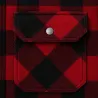 Chemise polaire Jeff Brandit® rouge/noire - Homme manches longues