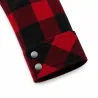 Chemise polaire Jeff Brandit® rouge/noire - Homme manches longues